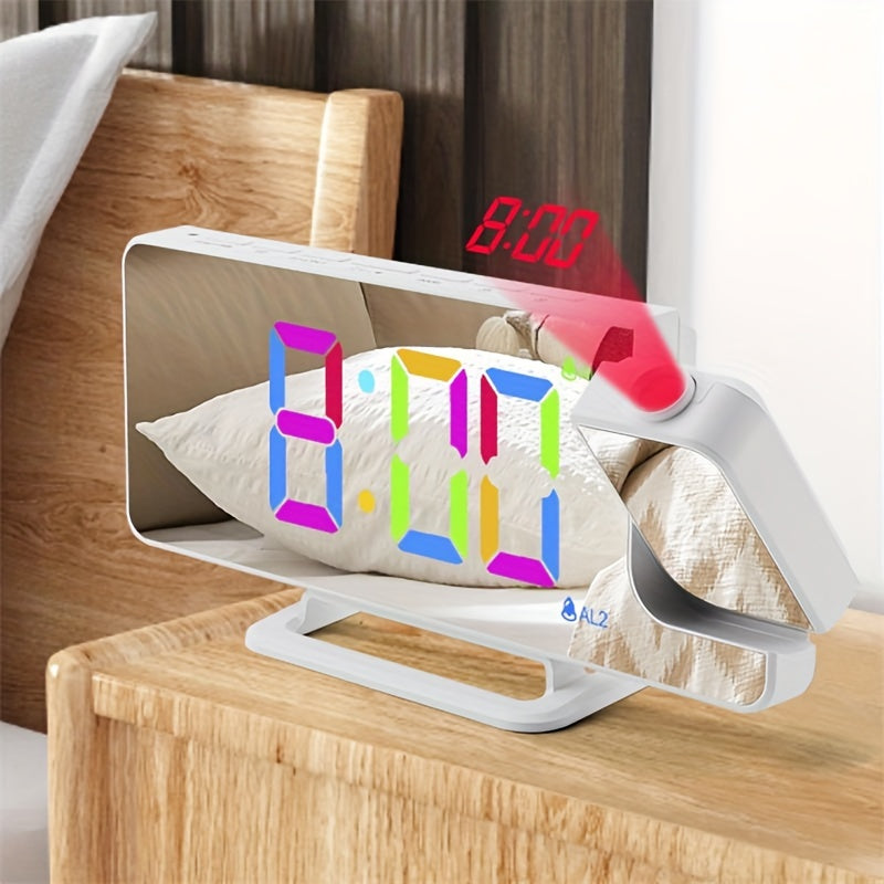 RGBProjector Clock – Kleurrijke Dubbele Alarm Projector