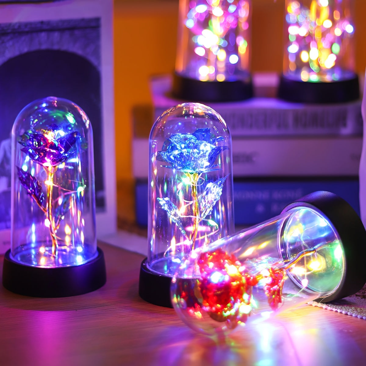 GoldenRose – Luxe Rozenlamp voor Interieurdecoratie