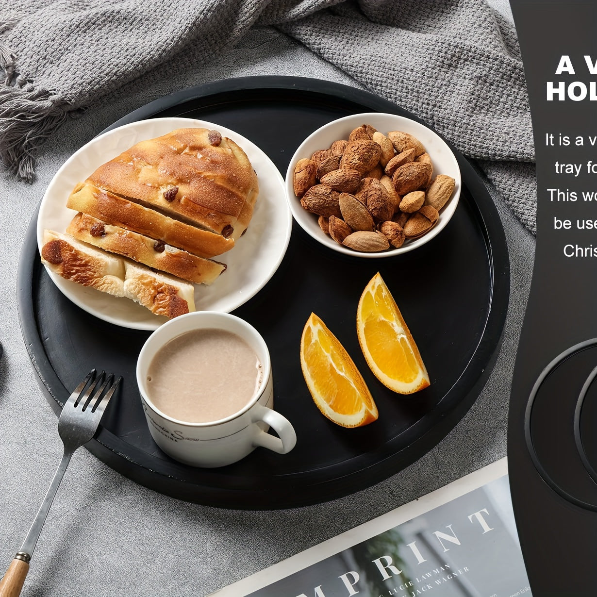 BohoChic - Elegante Houten Decoratieve Schaal