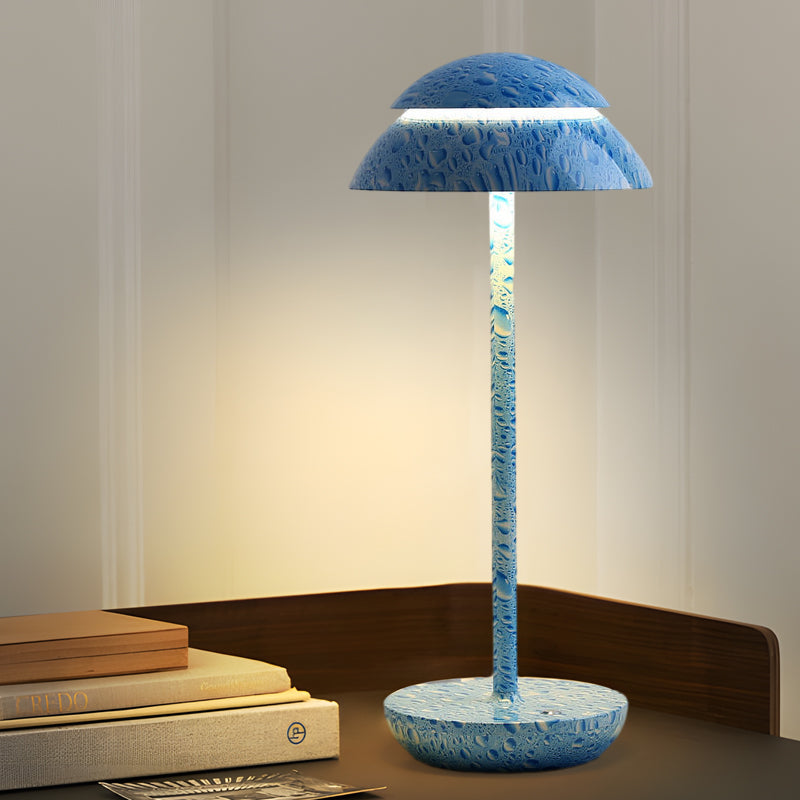Aurelia Noire - Oplaadbare Draadloze Tafellamp met Ingebouwde LED-verlichting en Batterij