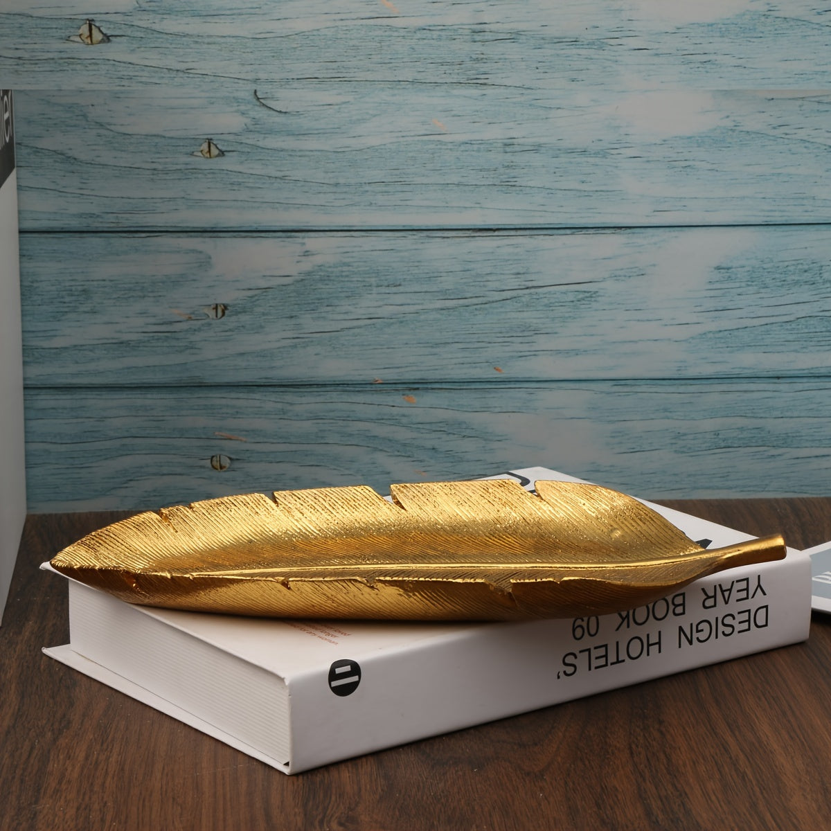 LeafTray – Elegante Hars Bladvormige Dienblad voor Interieurdecoratie