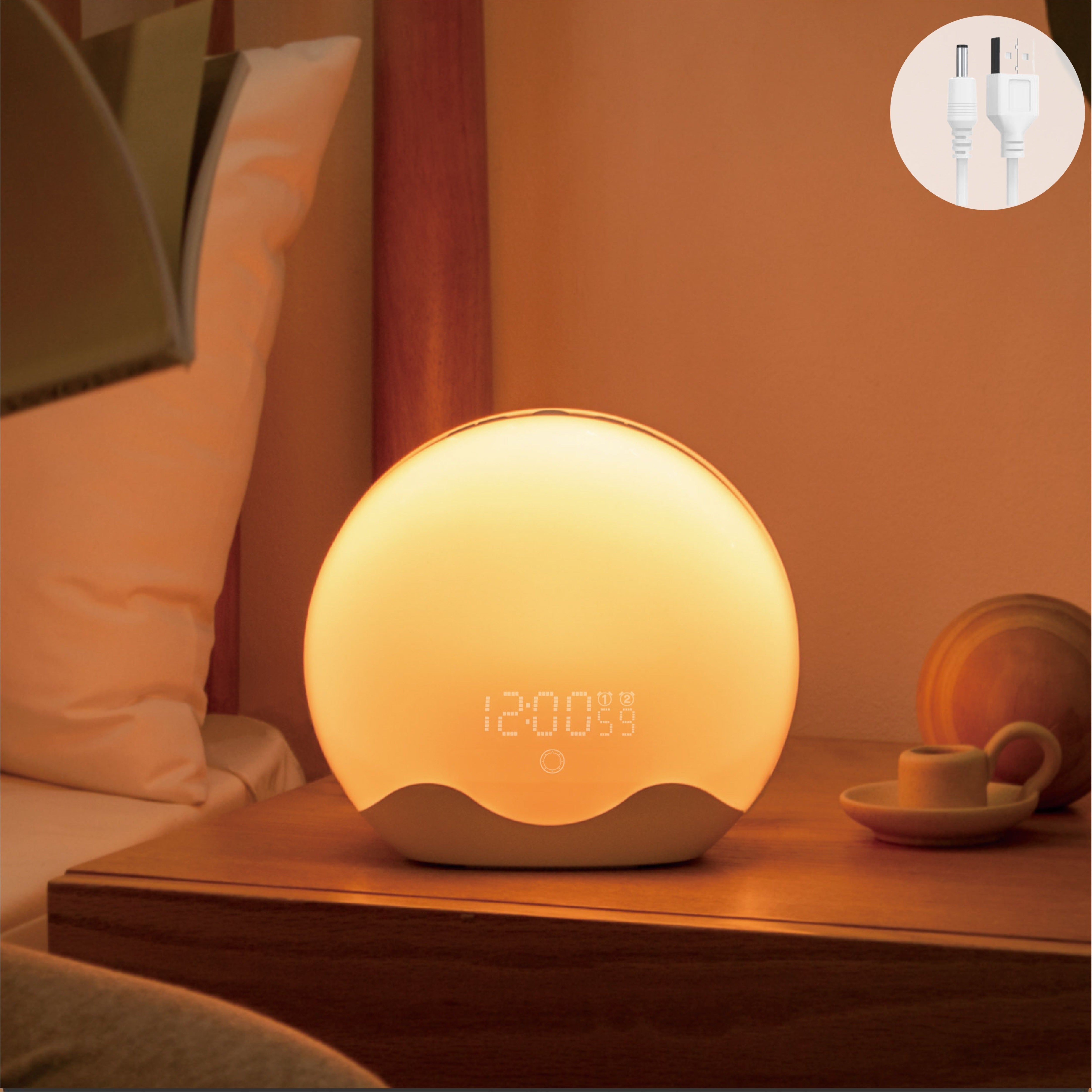 HaloLight - Luxe Zonsopgang Wekker met Touchfunctie