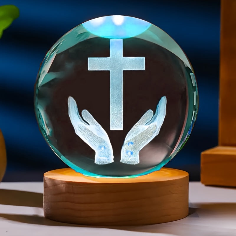 CrystalGlow Lamp - Elegant 3D Kristallen Nachtlicht