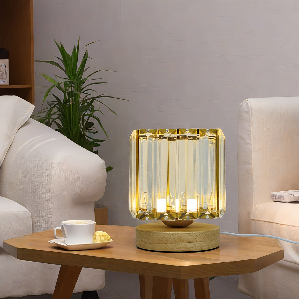 LumiCrystal - Luxe Kristallen Tafellamp met LED