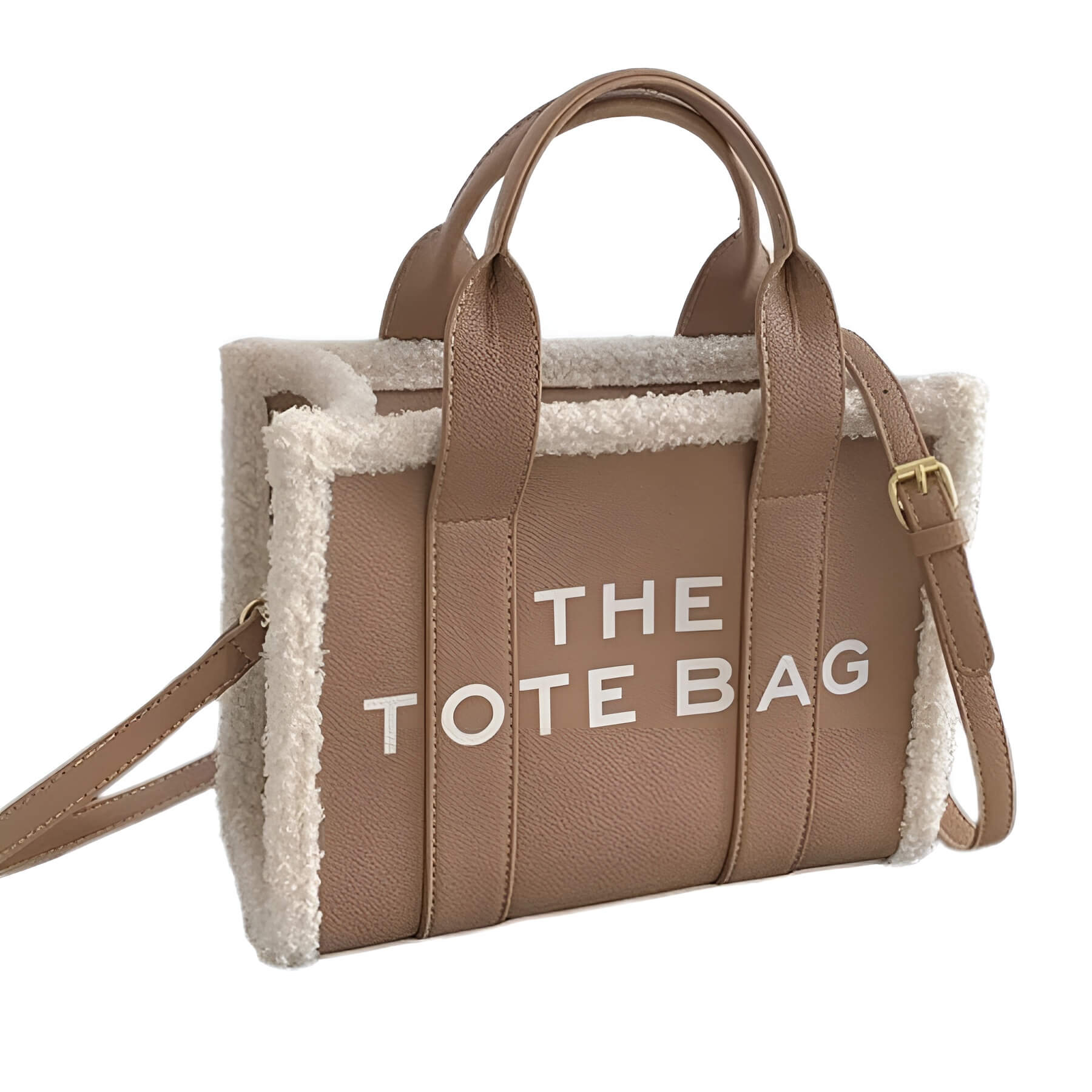 LuxVibe Bag - PU Leren Tas met Faux Bont
