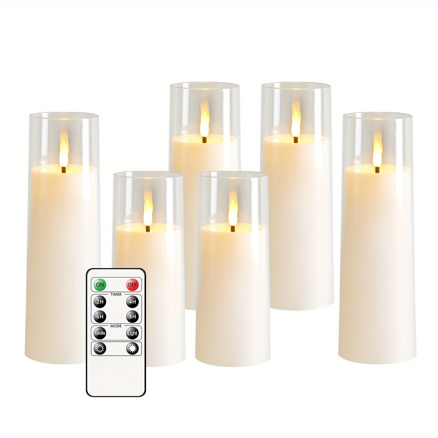 GlowCandle – Set van 5 LED Kaarsen met Afstandsbediening