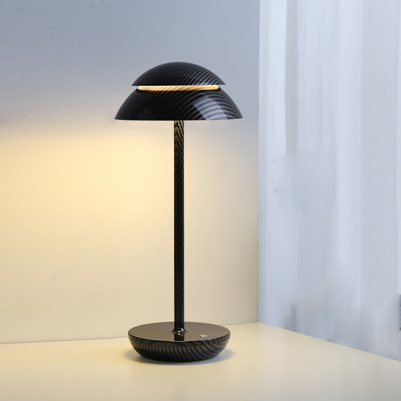Aurelia Noire - Oplaadbare Draadloze Tafellamp met Ingebouwde LED-verlichting en Batterij