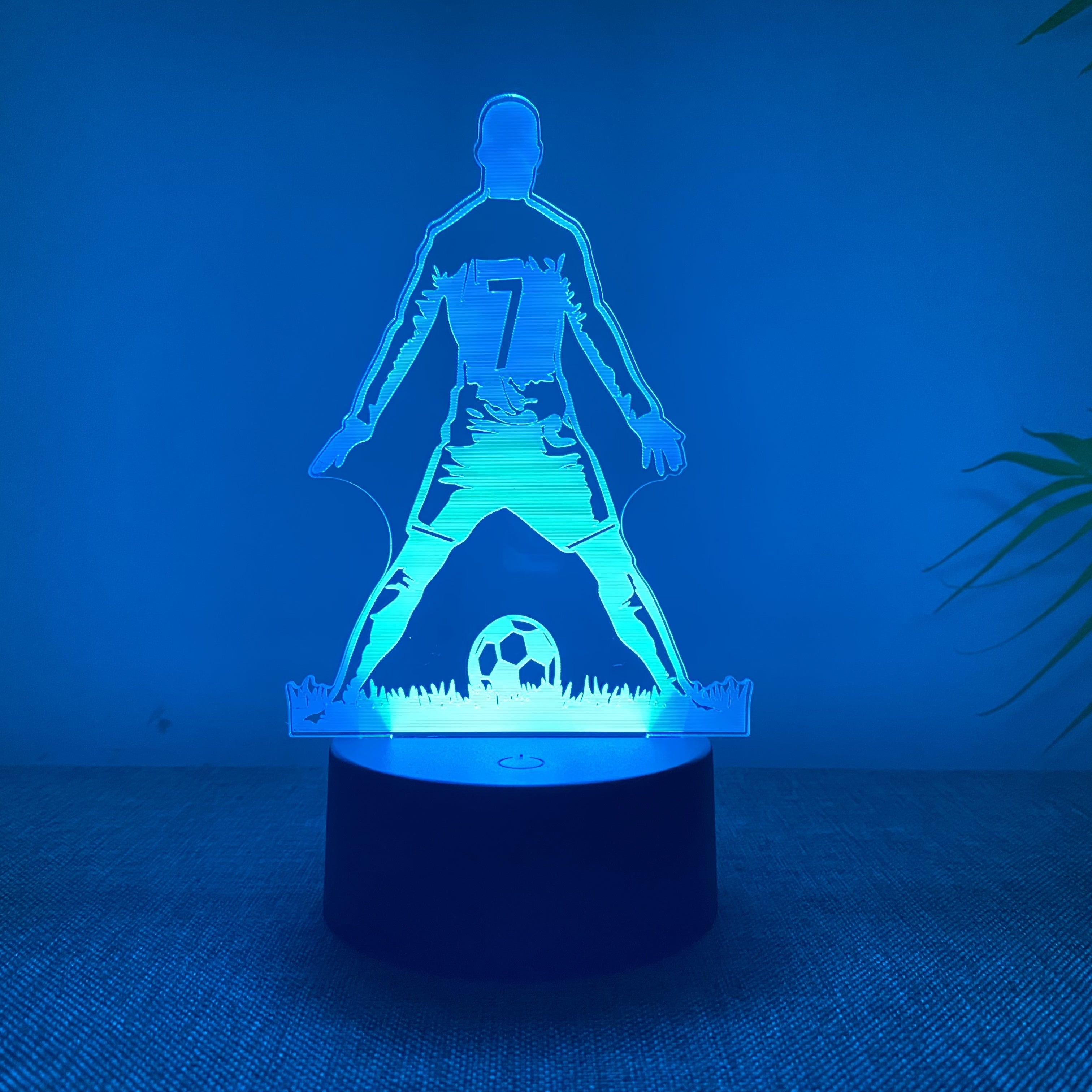 SportGlow – 3D Voetballer LED Sfeerlicht met Kleurverloop