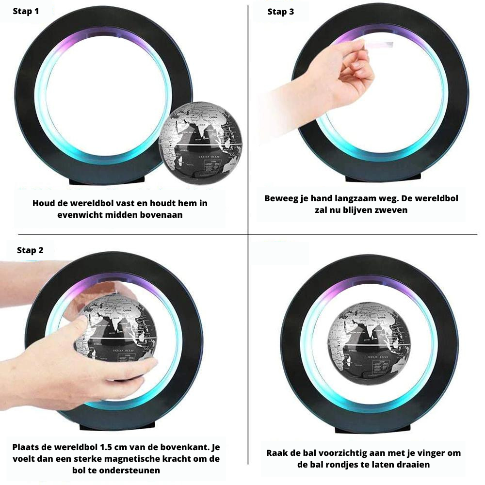 FloatingGlobe Lamp – Unieke Wereldbol Verlichting voor Thuis