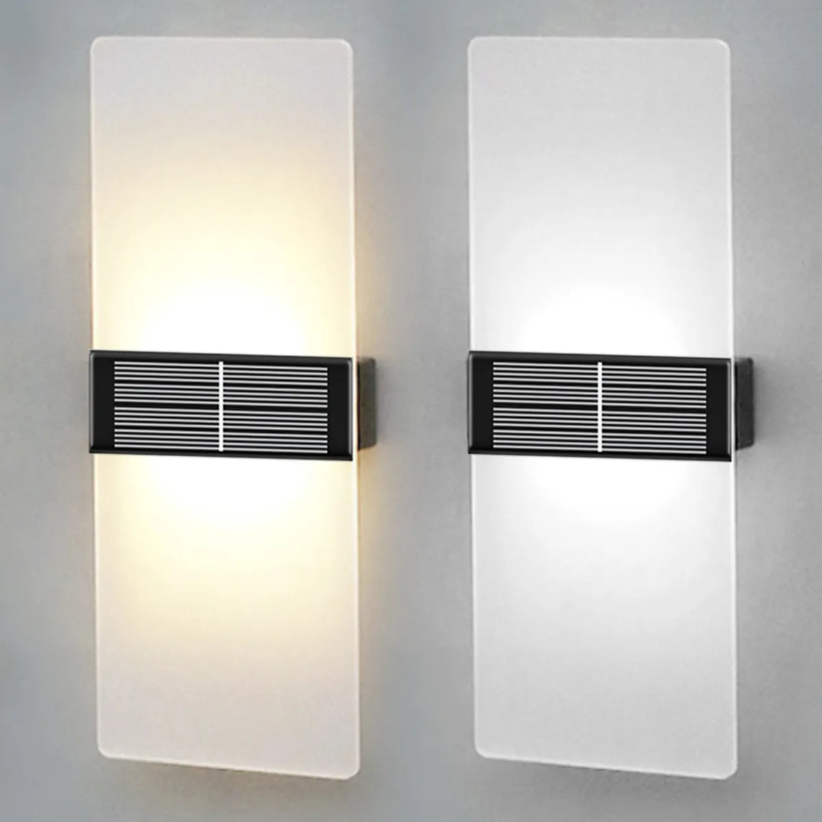 SolarWallGlow Wandlamp - Stijlvolle Zonnelamp voor Buitenverlichting
