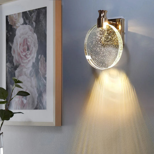 LumièreCéleste – Elegante Gouden Wandlamp voor Sfeervolle Interieurs