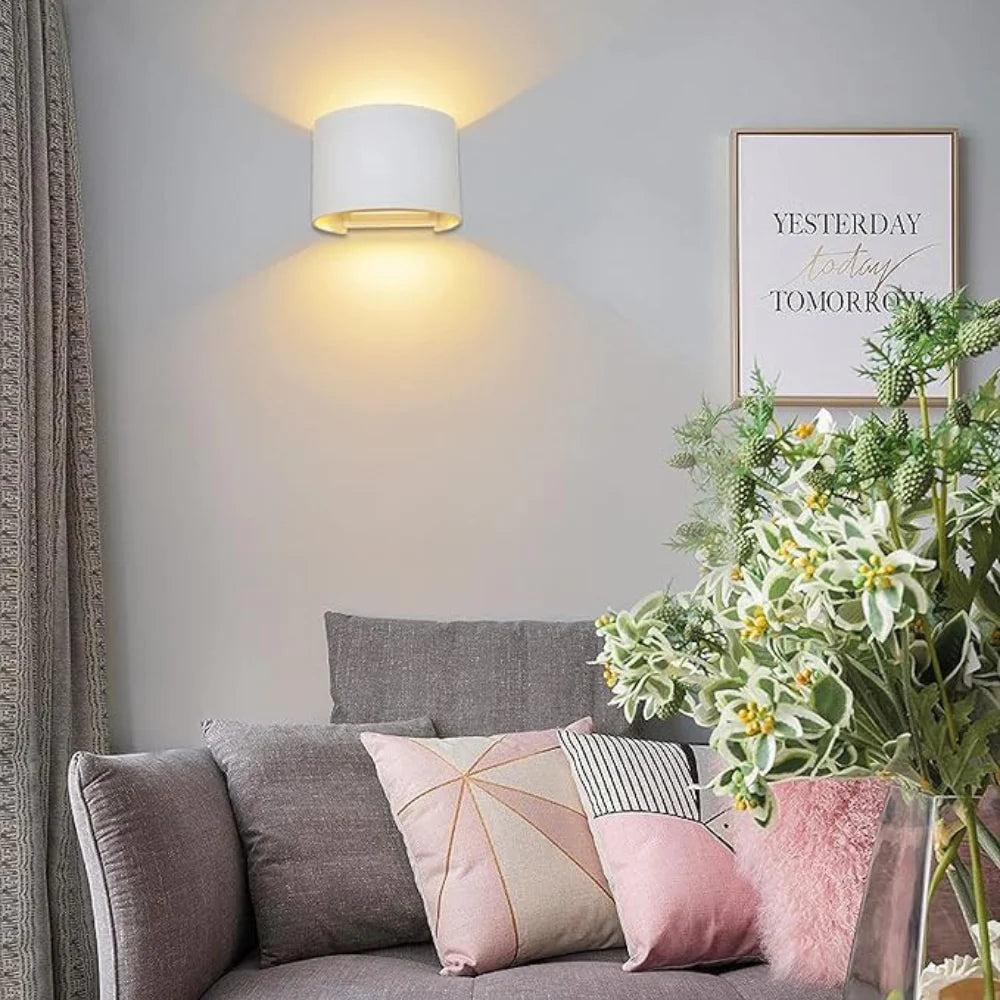 Lumière Royale - Stijlvolle moderne LED kubus wandlamp (Wit)