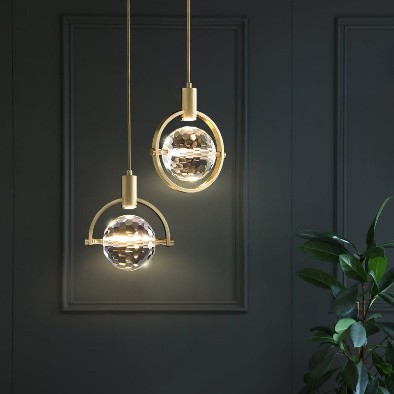 CrystalChic Pendant - Ringvormige LED Hanglamp met Sprankelende Kristallen