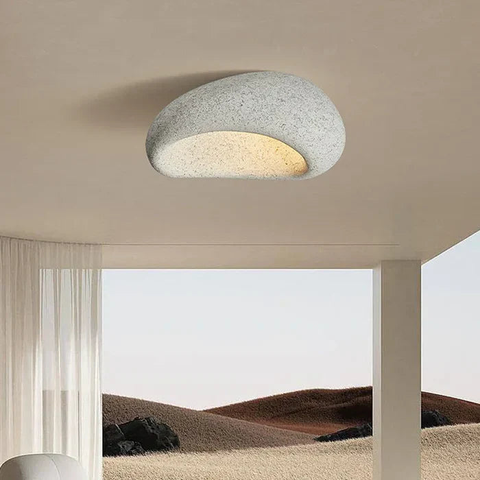 SereneAura Ceiling Light – Natuurlijke Wabi Sabi Verlichting