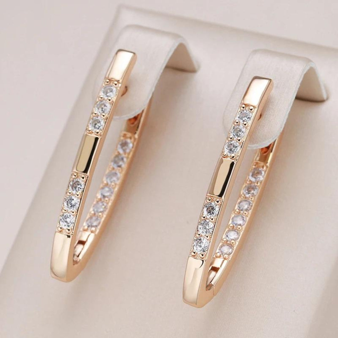 Celeste Earrings – Elegante Zirkonia Oorbellen voor Avondkleding