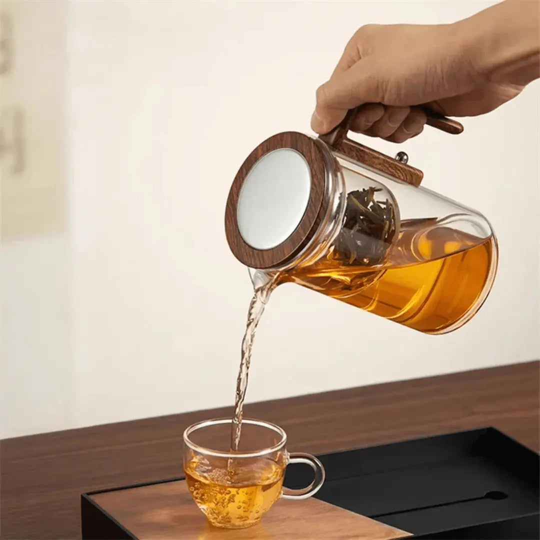 ClearBrew – Elegante Transparante Theepot voor Koffie & Thee
