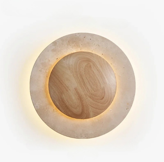 ZenGlow Wall Lamp - Wabi-Sabi Minimalisme voor Je Muur