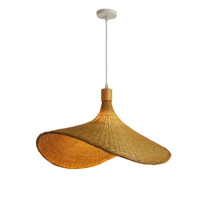 RusticWeave Light – Elegante Rieten Hanglamp
