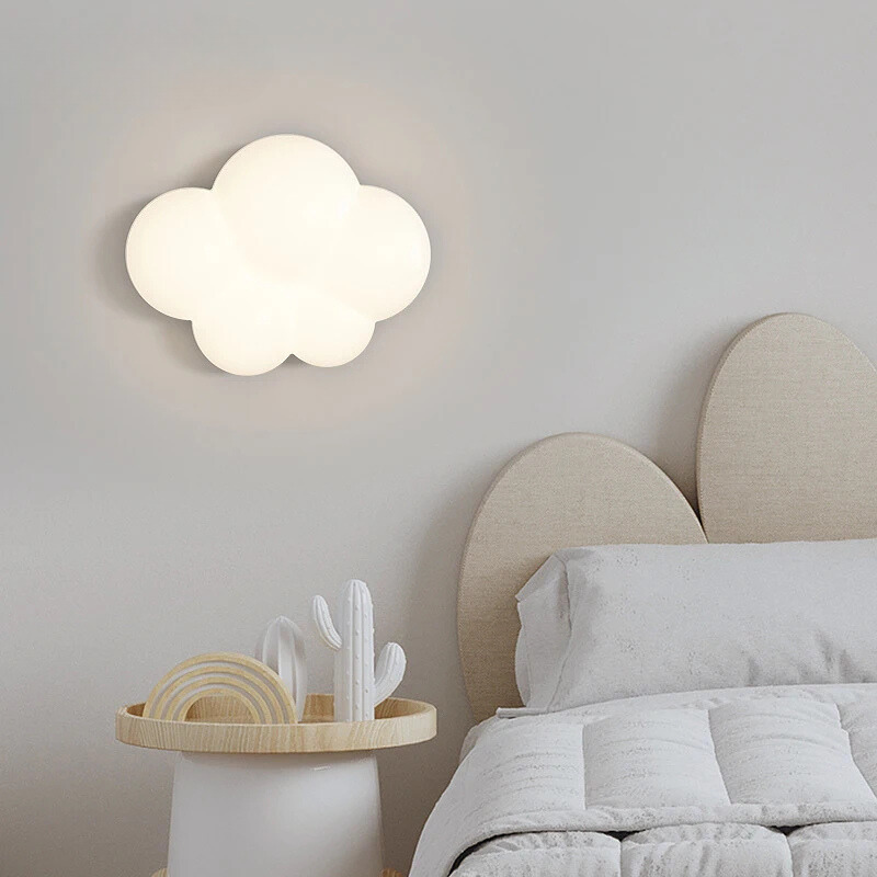 WhiteCloud Lamp – Stijlvolle LED Wandverlichting voor Kinderen