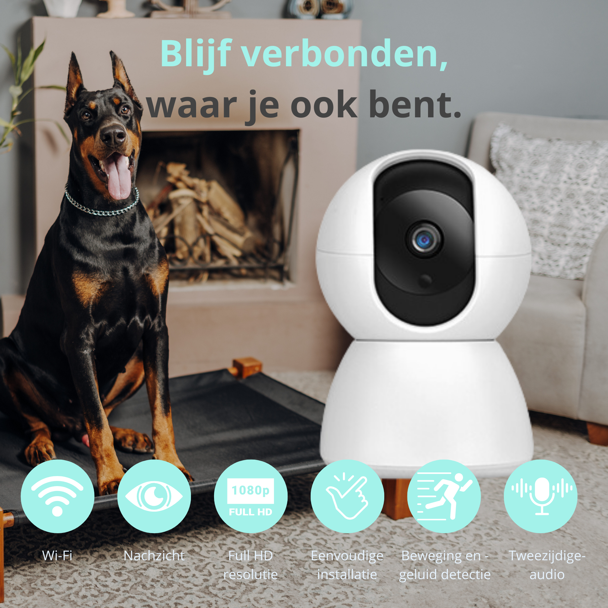 Premiumpets Slimme Camera - Blijf Verbonden met je Huisdier