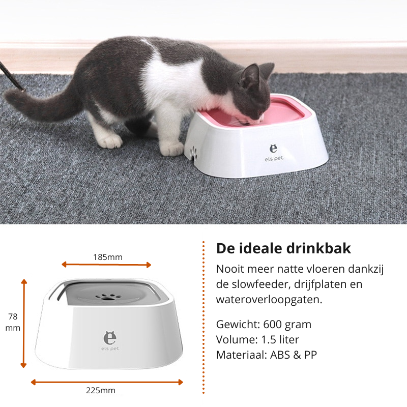 Pet Splash Bowl - Automatische Waterfontein voor Huisdieren