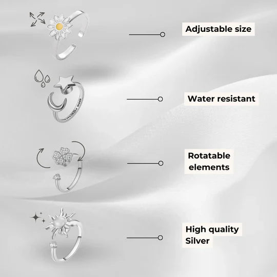 CalmRing Nua - Stijlvolle Ring voor Stress en Angst