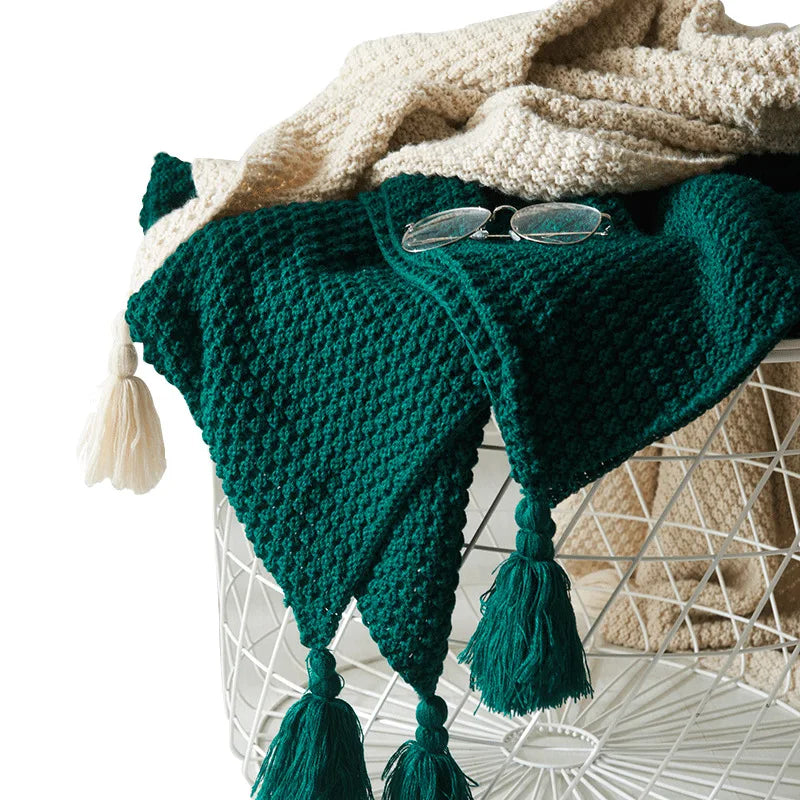 NordicCozy – Handgeweven Woldeken met Franje