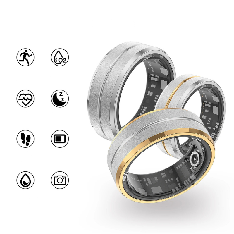 BagueSante Ring - Slimme Gezondheidsmonitor voor Actieve Levensstijl