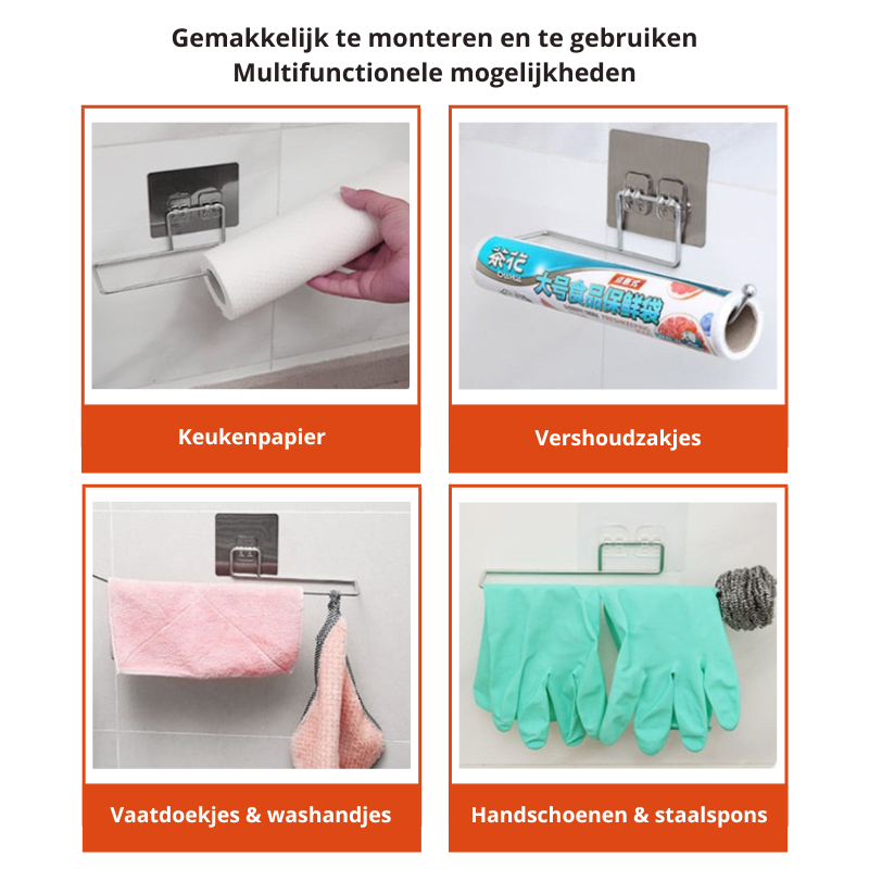 RollMate Holder – Praktische Keukenrol Houders Set