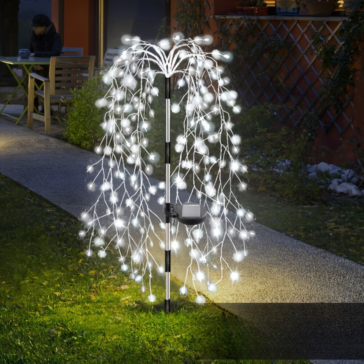 SolarGlimmer - Tuinlamp op Zonne-energie met 8 Verlichtingsstanden