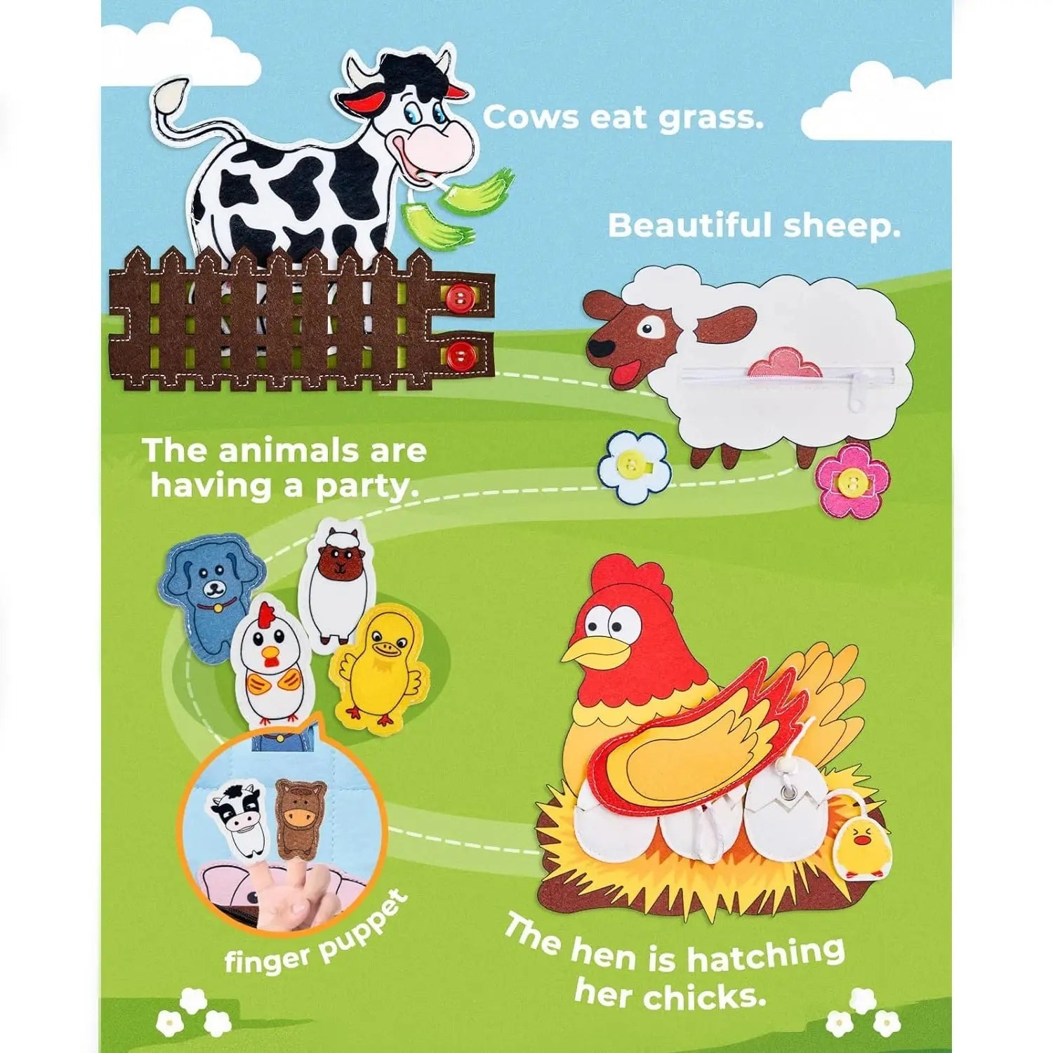 Creatief Leerboek met Boerderijdieren - Voor Peuters en Kleuters