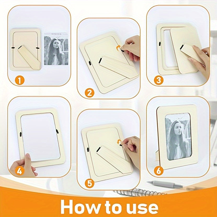 CreativeFrame – Set van 10 DIY Fotolijsten Hout