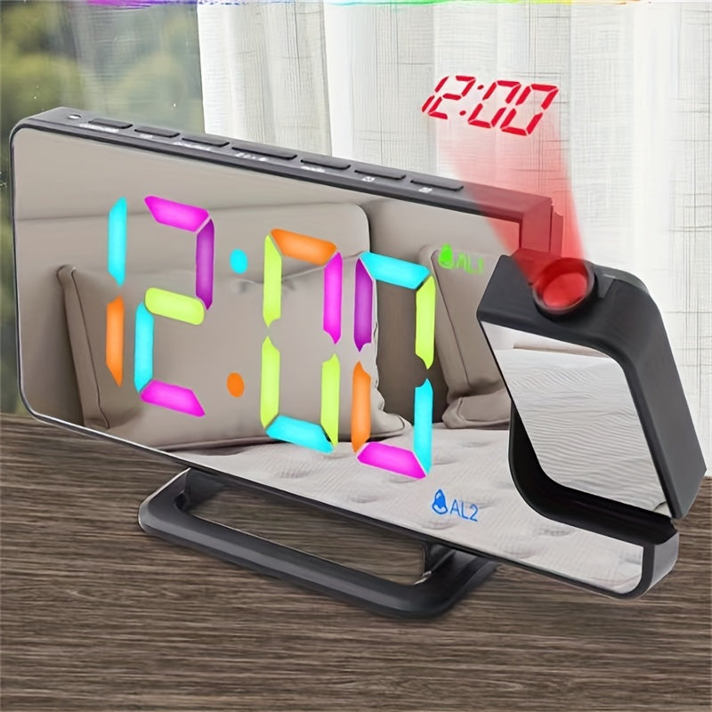 RGBProjector Clock – Kleurrijke Dubbele Alarm Projector