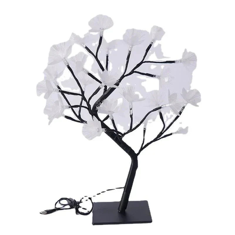 BonsaiGlow Tafellamp - Betoverende Fiber Optic Rozenlamp