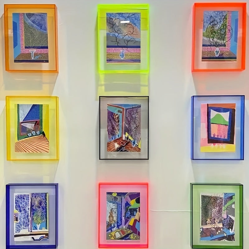 VividFrame – Kleurrijke Transparante Fotolijst voor Muur en Tafel