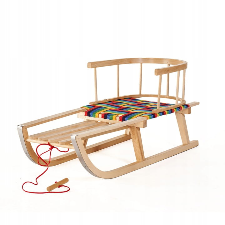 SnowGlide Sled - Kinderstoeltje van Hout en Stof