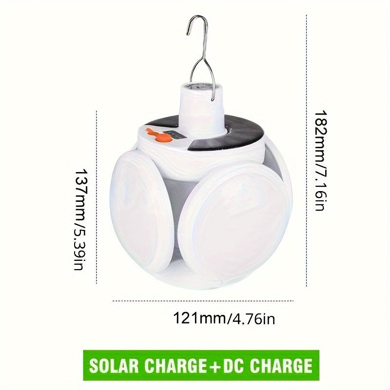 SolarFold Lamp - Draagbare Oplaadbare LED Kamperverlichting