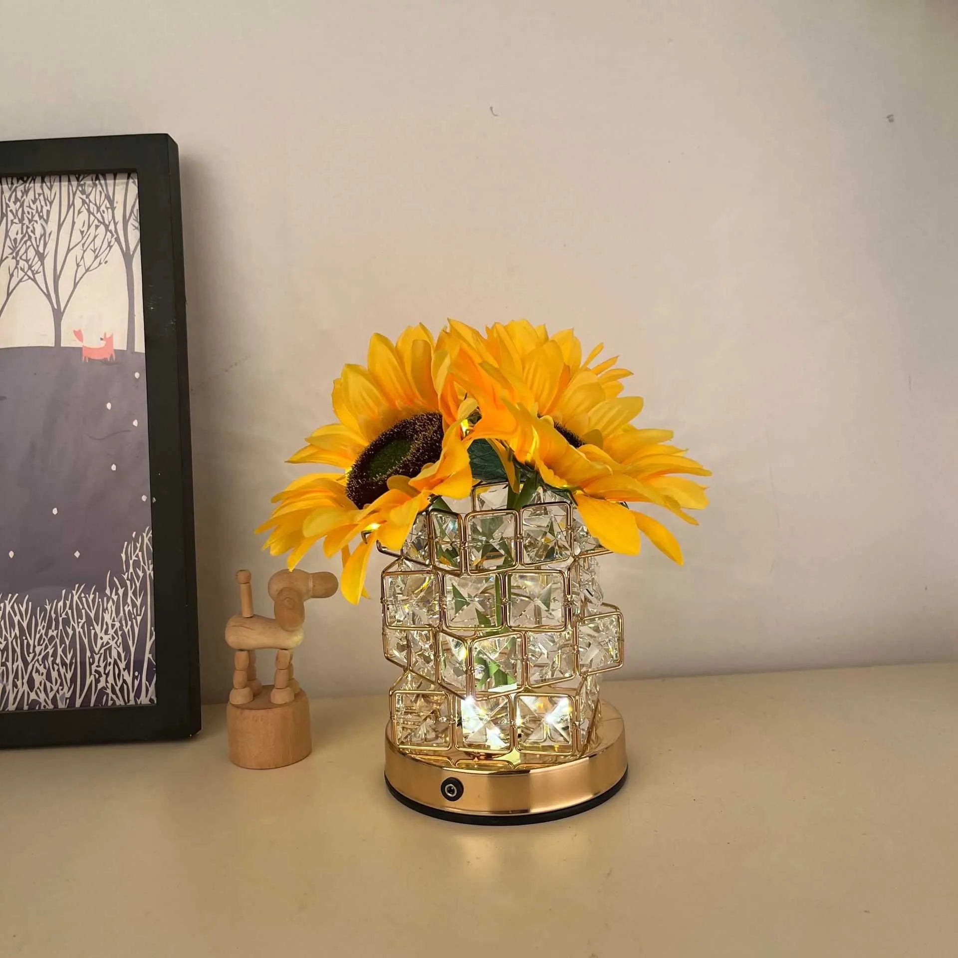 LumiBloom - Draadloze Touchlamp met Oplaadbare Functie