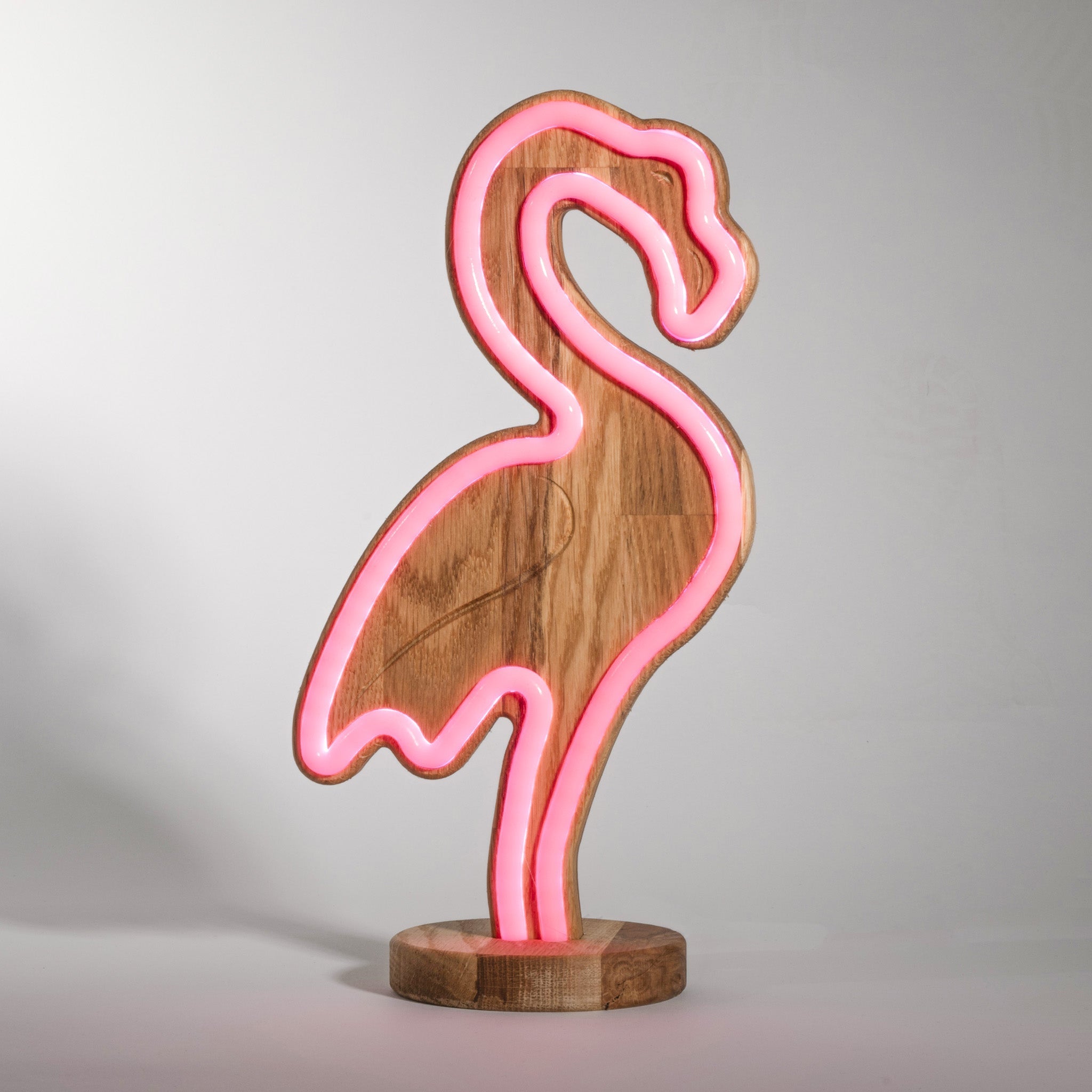 TropicalGlow - Houten Neonlamp met IR-afstandsbediening