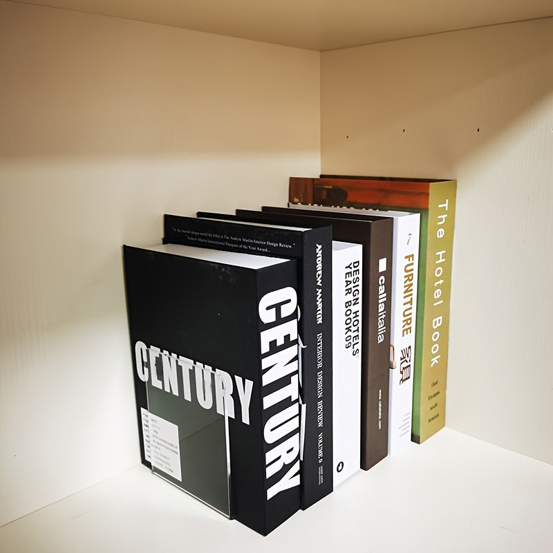 ClearView - Elegante L-vormige Boekenstandaard van Acryl