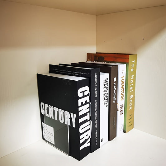 ClearView - Elegante L-vormige Boekenstandaard van Acryl