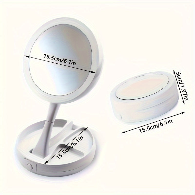 GlowMirror - Draagbare Make-up Spiegel met LED