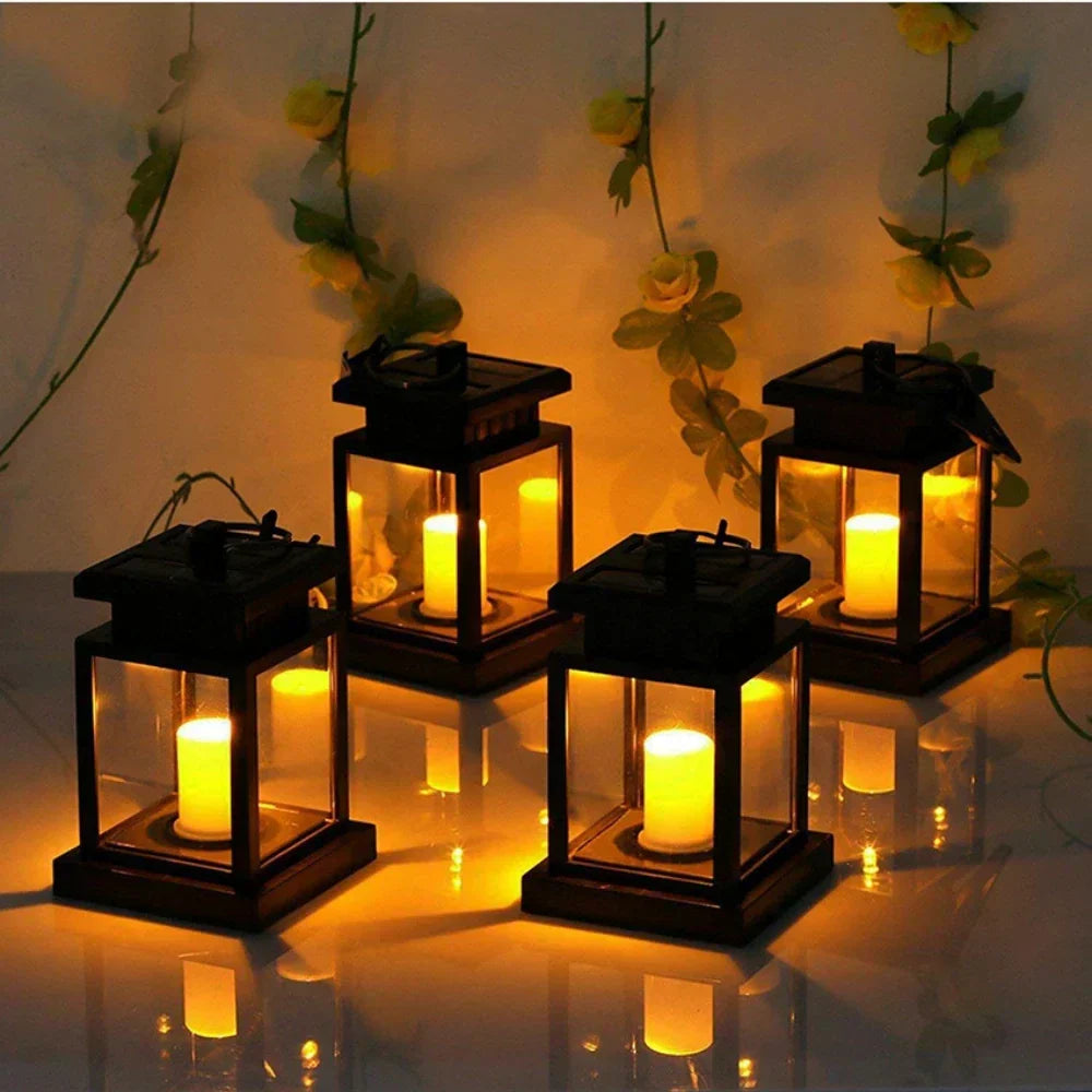 SoleilChaleur Tuinlamp - Elegante Zonne-energie LED Lantaarn voor Buiten