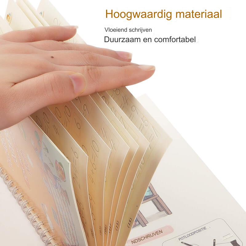 ScribbleJoy Boek - Herbruikbaar Educatief Schrijfboek voor Kinderen