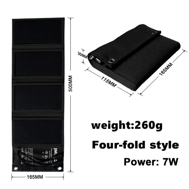 SolarFold Powerbank - Opvouwbare Zonnepaneel Oplader