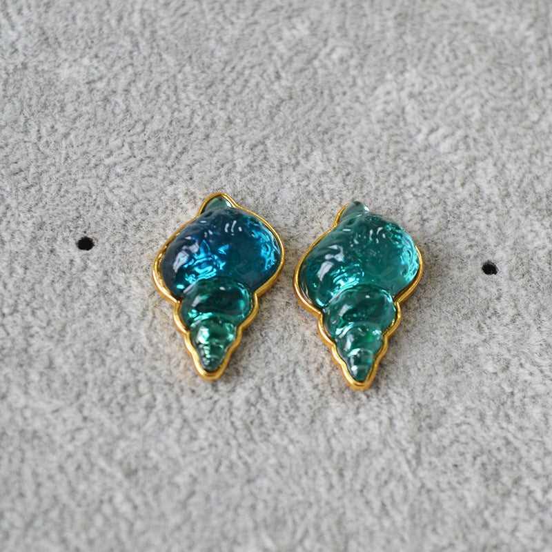 Marina Shell Earrings - Elegante Zee Blauwe Sieraden