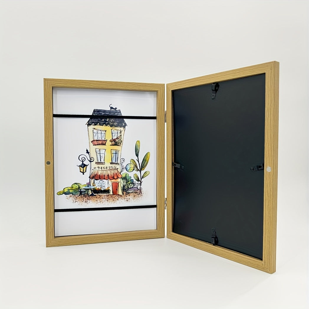 KidArtFrame – Cartoon Kinderfotolijst met Houten Frame