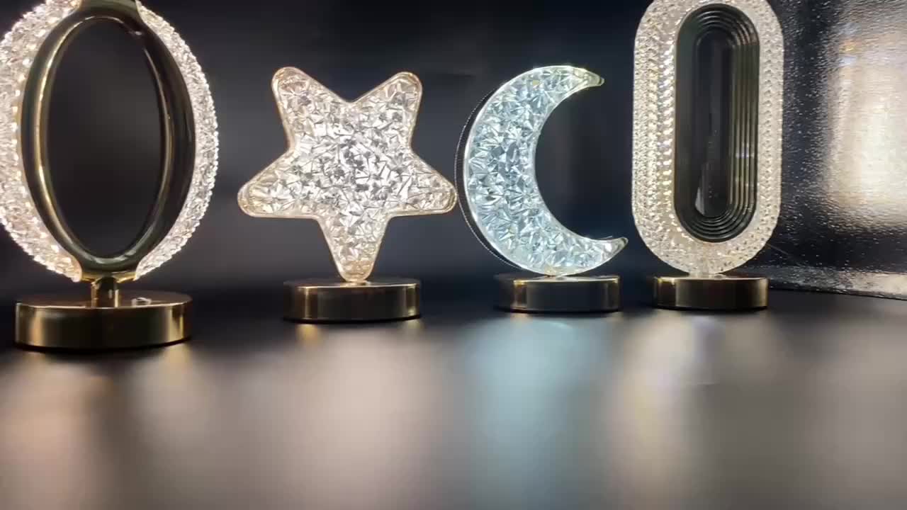 CrystalGlow Lamp - Dimbare Tafellamp met Touch