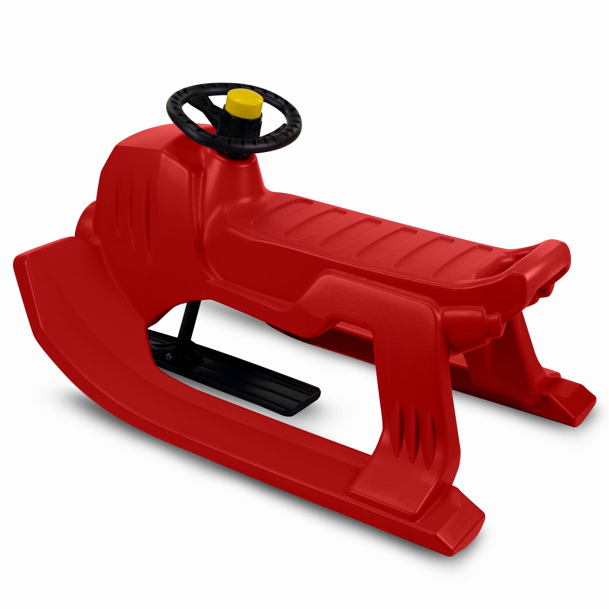 SnowGlide Slede - Lichtgewicht Rood Kunststof met Stuur