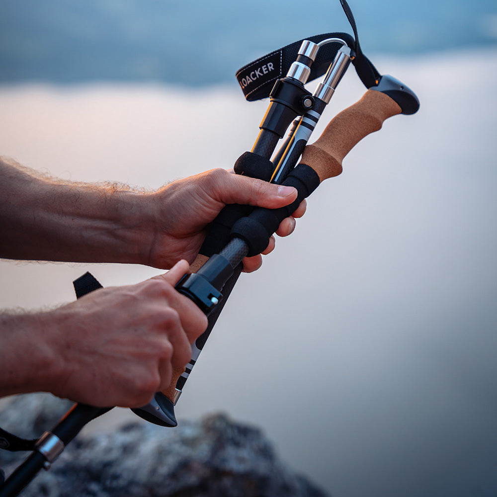 UltraLight Trekking Poles – Lichtgewicht Vouwstokken met Kurken Handgrepen